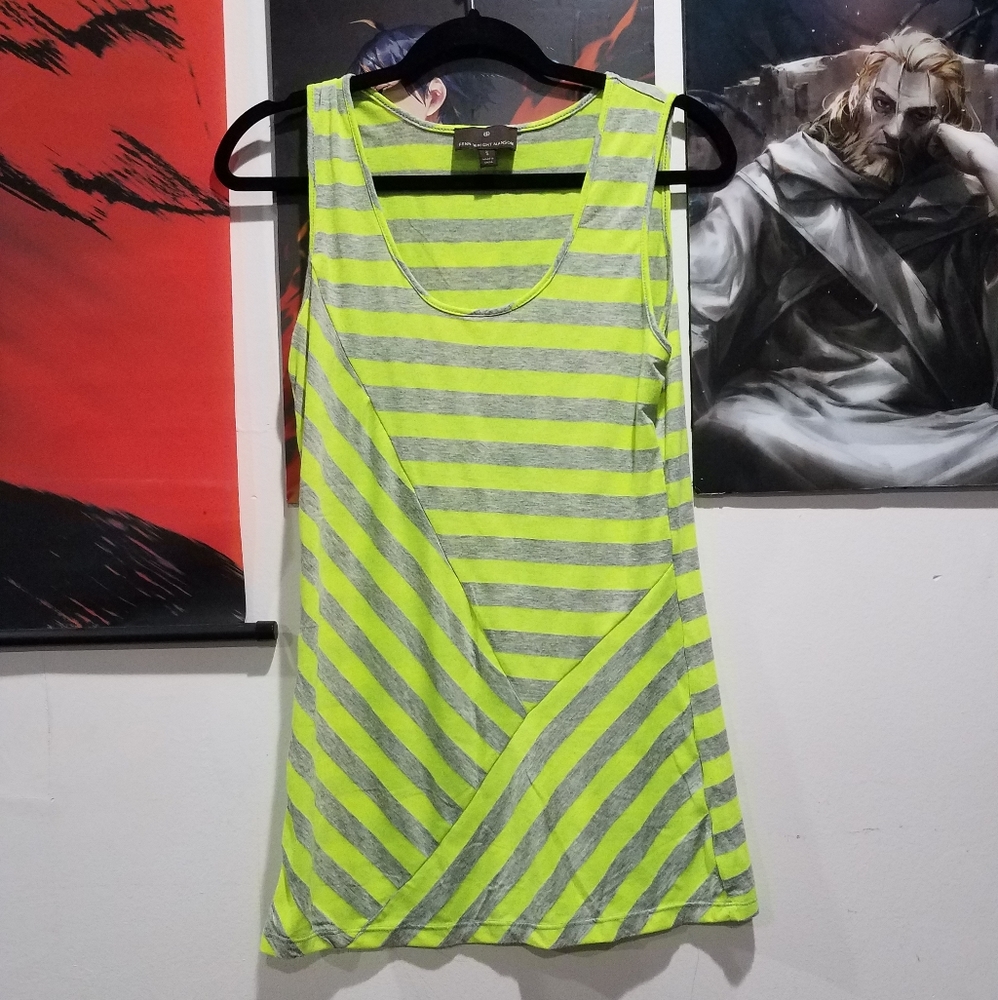 Overlapping Stripe Tank Top